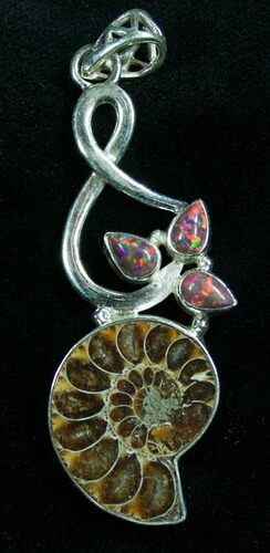 Sterling Silver Ammonite Pendant #7061